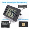 Electronic Clock Self-adhesive Mini LCD Display Large Screen Table Dashboard Desk Digital Clock for Home