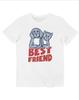 Best Friend Animaux De Compagnie Chien Graphic Print Summer Luxury Brand Cotton Men's and Women's T-shirt Short Sleeve