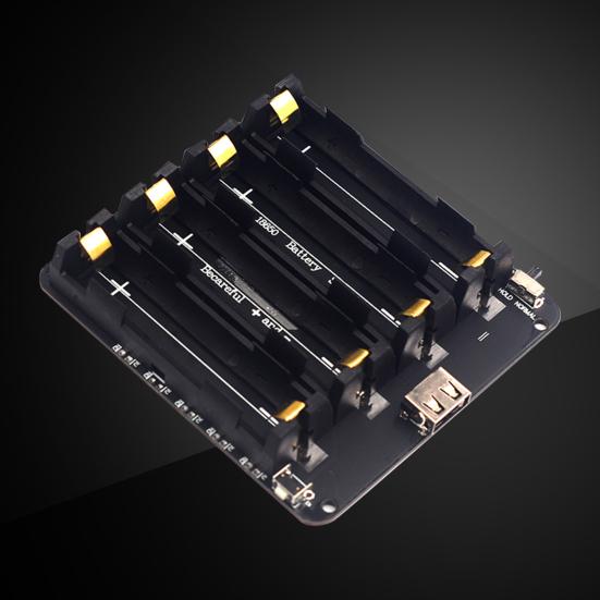 Battery Holder with LED Indicator USB Port Over-Temperature Protection Universal Battery Protection Holder for Raspberry Pi