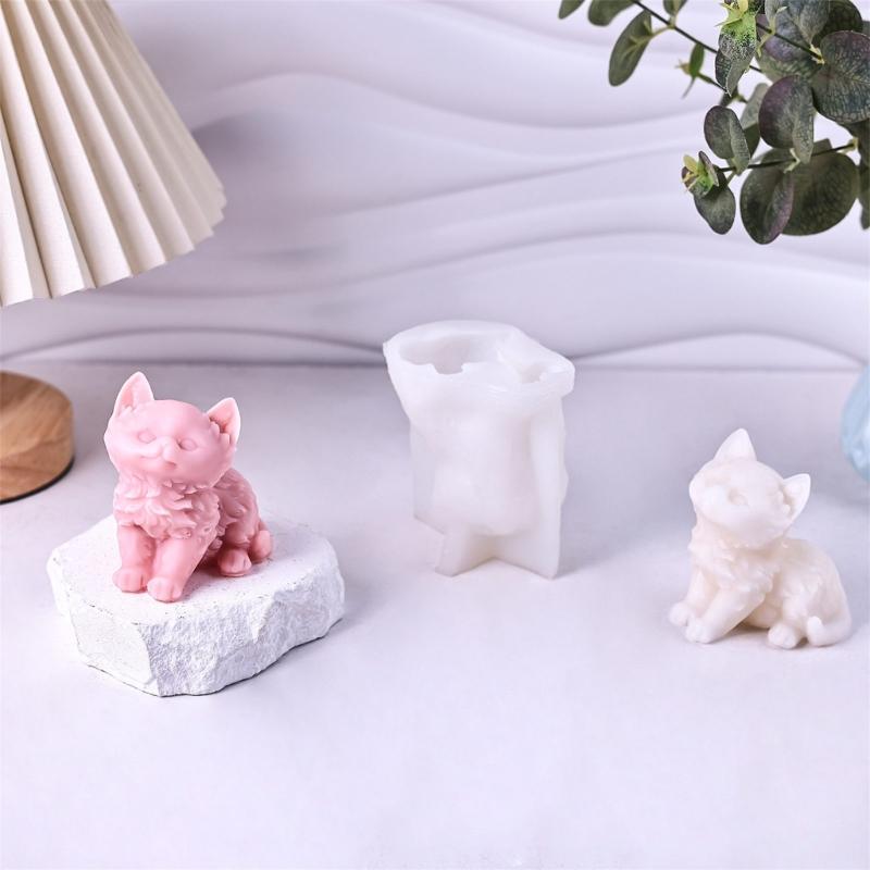 Cat Shaped Resin Molds for Making Candle Soap Craft Room Decorations