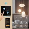BSEED Wifi Smart Dimmer Switches Tuya Smart Life Goolgle Home Control Plus Normal Type-c USB EU Socket Glass Panel Black