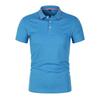 Unisex Anti-Pilling, Colorfast Polo Shirt with Lapel and Short Sleeves, Made from Combed Silk Cotton, Customizable with Logo.