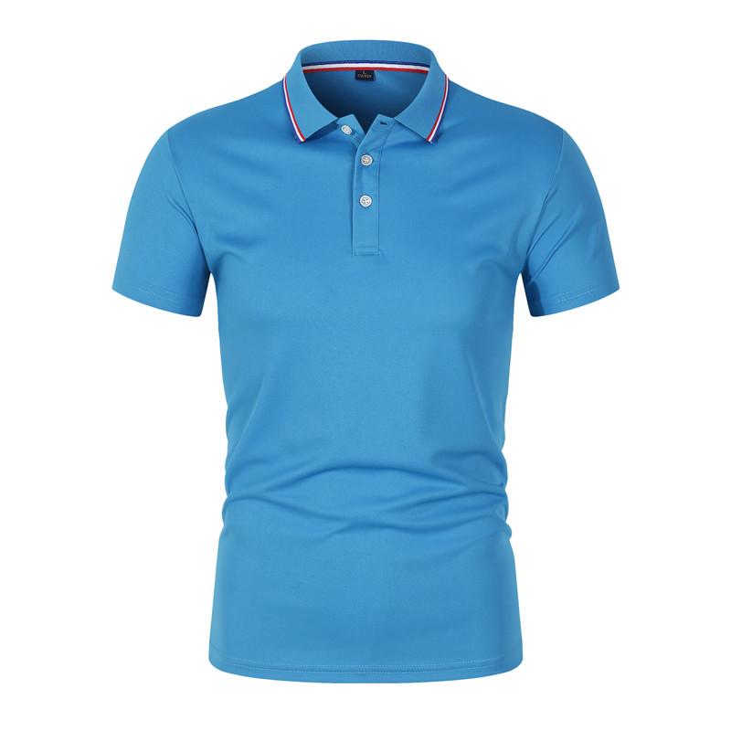 Unisex Anti-Pilling, Colorfast Polo Shirt with Lapel and Short Sleeves, Made from Combed Silk Cotton, Customizable with Logo.