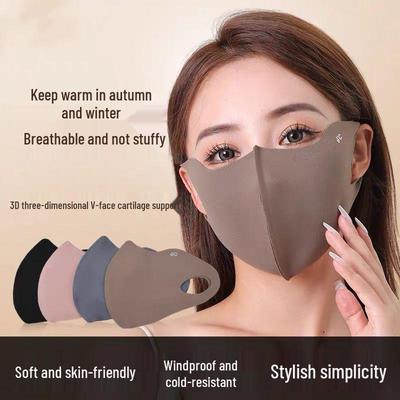 Winter Double-Sided German Velvet Mask: Windproof, Dustproof, Warm, Eye Corner Protection