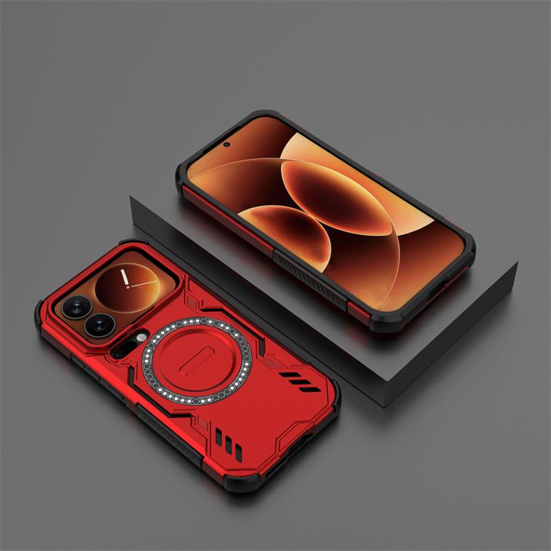 For Xiaomi 17 Pro Case Xiaomi 17 Pro Max Anti-knock Armor Magnetic Adsorption Wireless Charge Back Cover For Xiaomi 17 Pro Case
