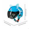 Children's CatEar Helmet Hard FastRelease Buckle Child Gear Dinosaur Wht Clear