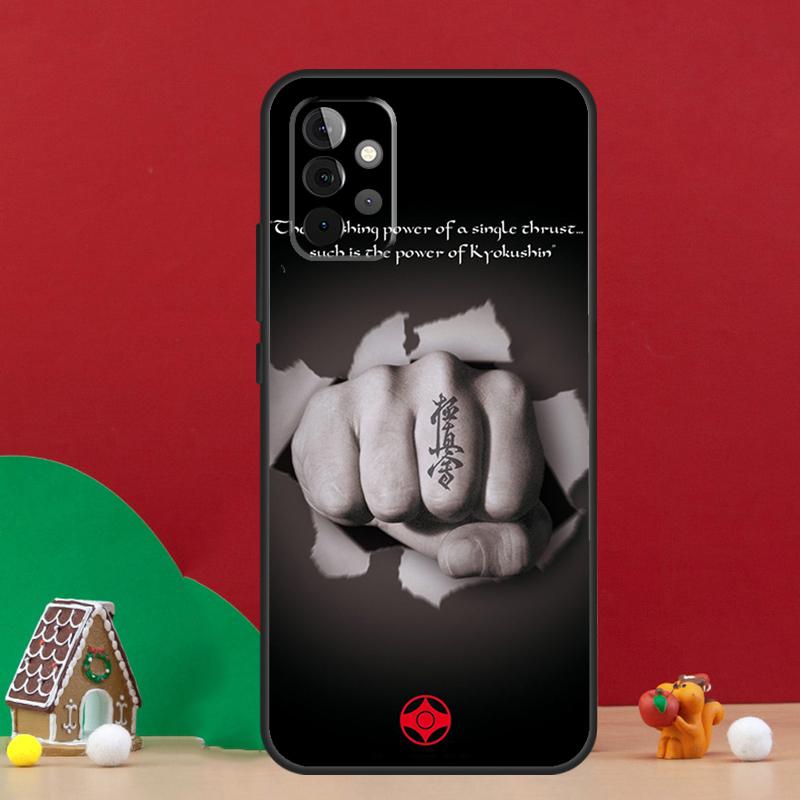 Kyokushin Karate Symbol Case For Samsung Galaxy A54 A06 A16 A26 A36 A56 A53 A32 A52 A33 A13 A55 A35 A15 A14 A34 A17