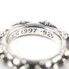 Great CHROME HEARTS Ring Cross Band Ring Silver 925 Mens Used