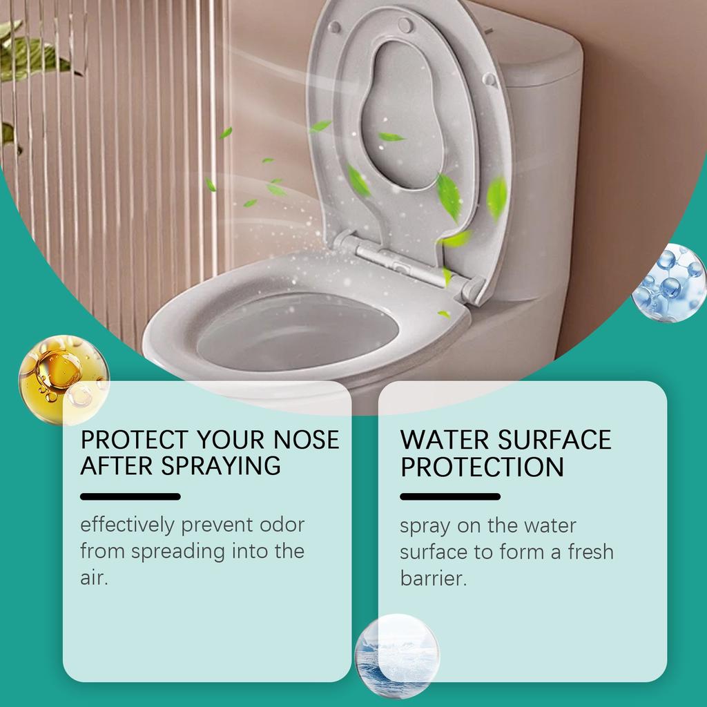 Toilet Cleaning Spray, Refreshing And Clean Toilet, Long-Lasting , Portable Care For Home And Hotel Toilets 100ml