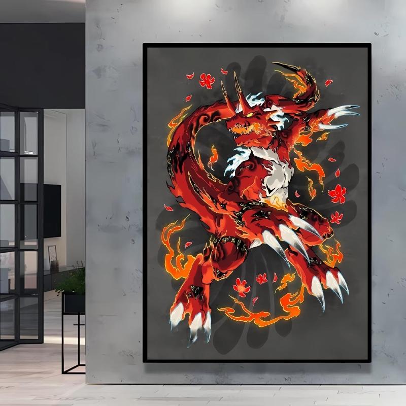 Print on Canvas Pokemon Swampert Poster Comics Pictures Not Fading Home Living Room Bedroom Wall Decoration Friends Gifts