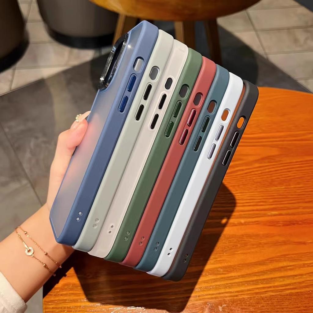 Applicable To IPhone17ProMax Phone Case Skin Matte Translucent Apple 14 Full Cover 15 Drop Protection Case