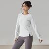 Women's Plus Size Long Sleeve Quick-Dry Yoga Top