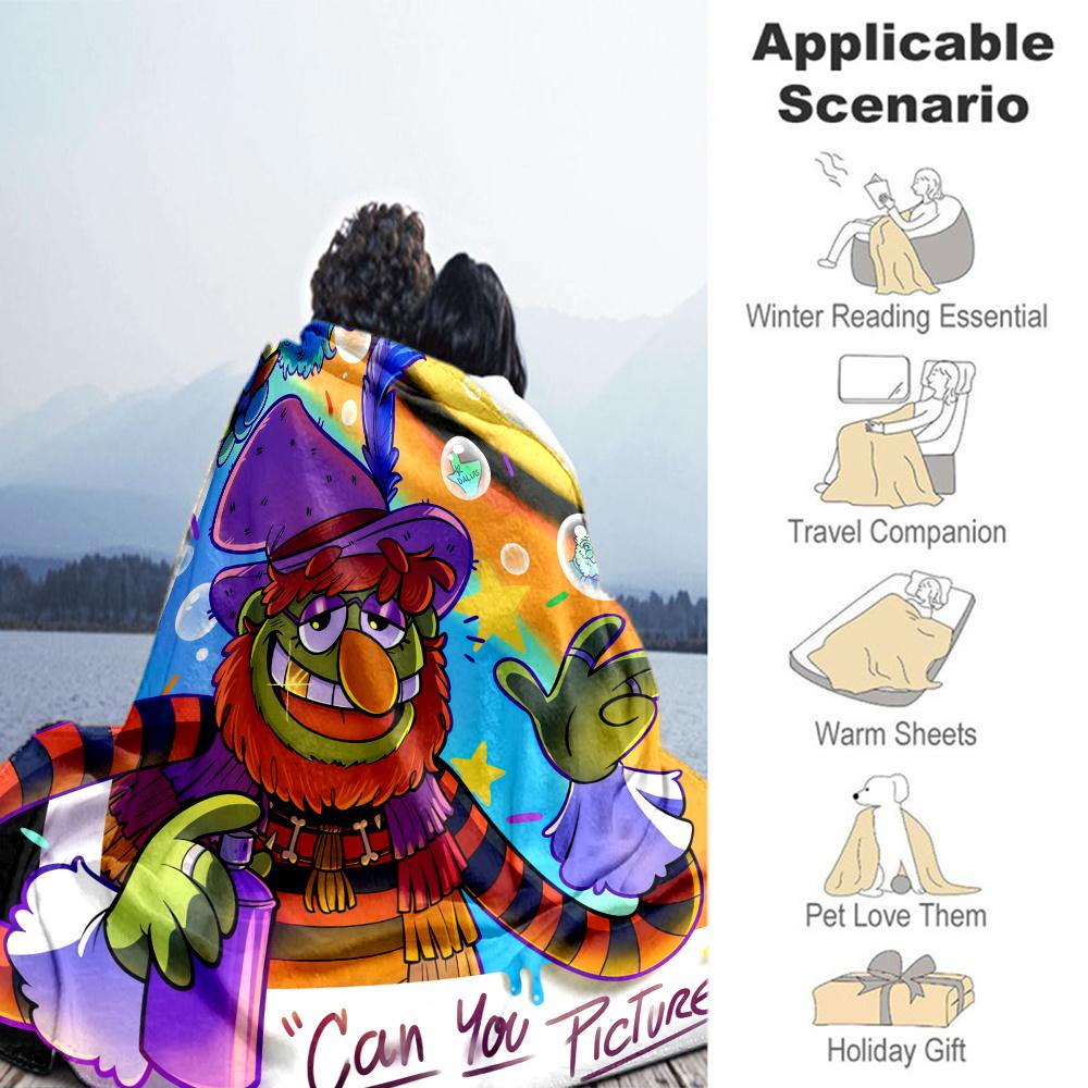 Muppets Blanket, High quality Comfortable for All Seasons, Home Decor, Warmth and Comfort