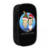 Classic Christmas Rules Beavis And Butthead Pencil Cases Pencilcases Pen Large Storage Bag School Supplies Cosmetic Stationery