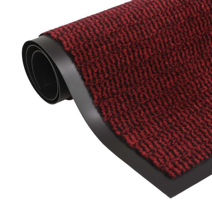 VidaXL Paillasson rectangulaire 120 x 180 cm Rouge