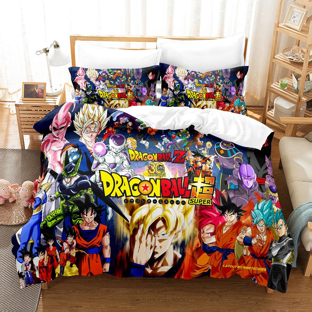 Digital Printing Three-Piece Animation Three-Piece Home Textile Bed Sheet Kit