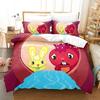 Juego de Ropa de Cama de Dibujos Animados Happy Tree Friends Funda Nórdica Juego de Cama Funda de Colcha Funda de Almohada Edredón tamaño King Queen Niños Ropa de Cama para Adultos