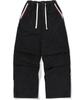 NOT4NERD Striped Rib Parachute Corduroy Pants - Black