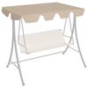 Replacement Roof - vidaXL - 150/130x105/70 Cm - Beige - 100% Polyester Fabric - Waterproof