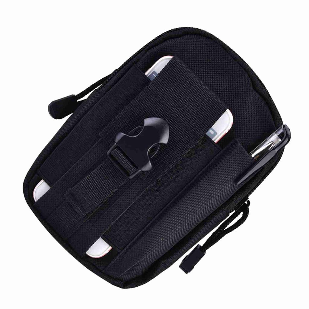 Strapazierfähige Multifunktionale Unisex Outdoor Tragbare Taktische Sport-Hüfttasche (Schwarz)