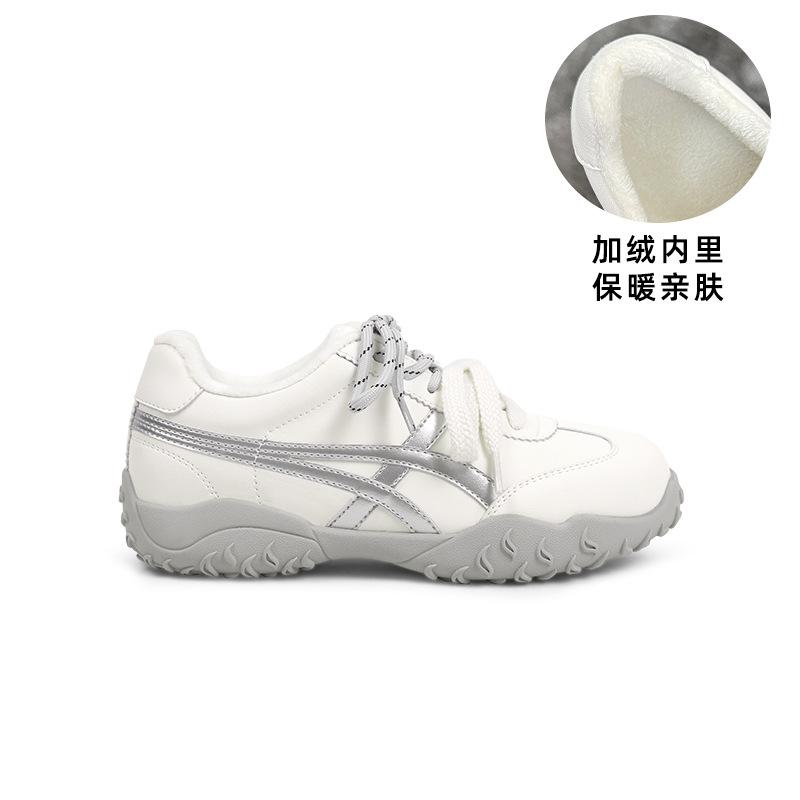 Wear-resistant sheepskin version~ Onitsuka Hu's new niche leather thick-soled Agam Dexun shoes women's 2025 new casual shoes