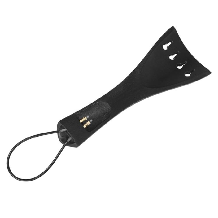 Hochwertiges Ebenholz Violin-Saitenhalter-Design mit Saitenhalter-Schnur, Violin-Reparaturteil für einfache Montage und reichen Klang