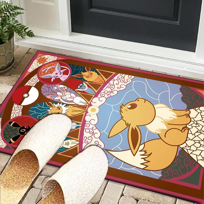 Cute Pika Adventure Office Rug Chair Mat, Game Carpet, Suitable for Front Door, Bedroom, Living Room, Desk, Holiday Gift