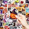 50Pcs Halloween Stickers - Spooky Cute Cartoon Decals for Phone, Laptop, Luggage, Party DIY (4.3x5cm)