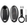 Remote Key Fob Shell Cover Case For Nissan Qashqai Pulsar Carbon Style Key Ring