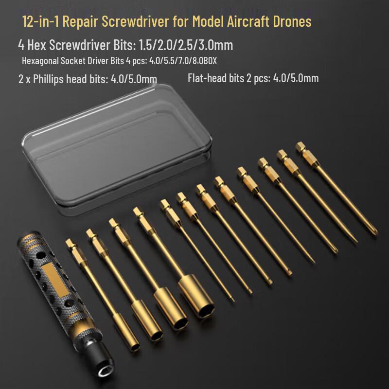 12-in-1 Drone Hex Screwdriver Set