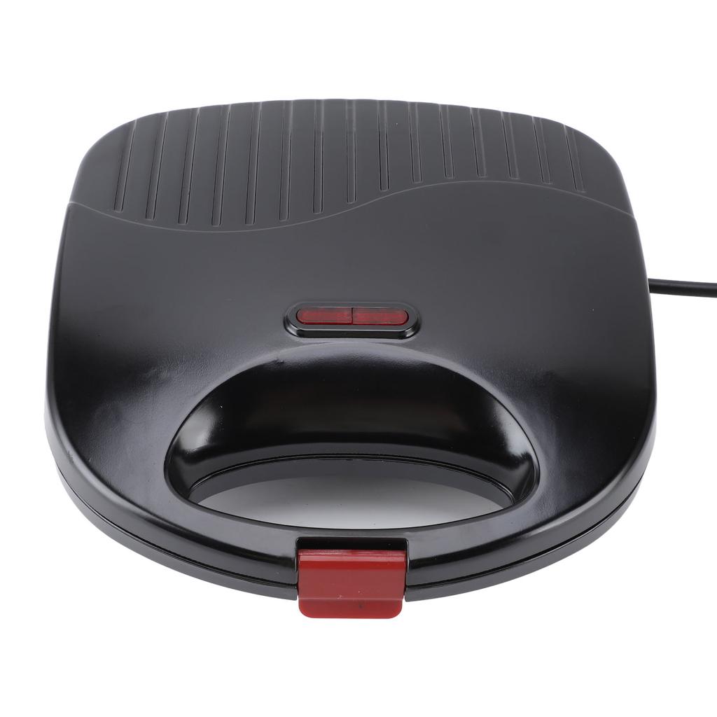 750W Electric Sandwich Maker with Non Stick Coating Double Sided Heating Safe Handle Easy Cleanup