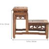 Angoily Vintage Display Stand Wood Stand for Crafts Figurine Display Base Tabletop Wood Base Vase Display Stand Flower Vase Base Buddha Statue Stand