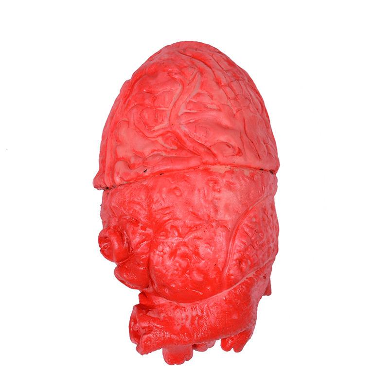 Halloween Ghost Day Simulation Brain Toys Horror Rubber Fake Human Brain Prop Toy Organ Body Part Halloween Decoration Accessory