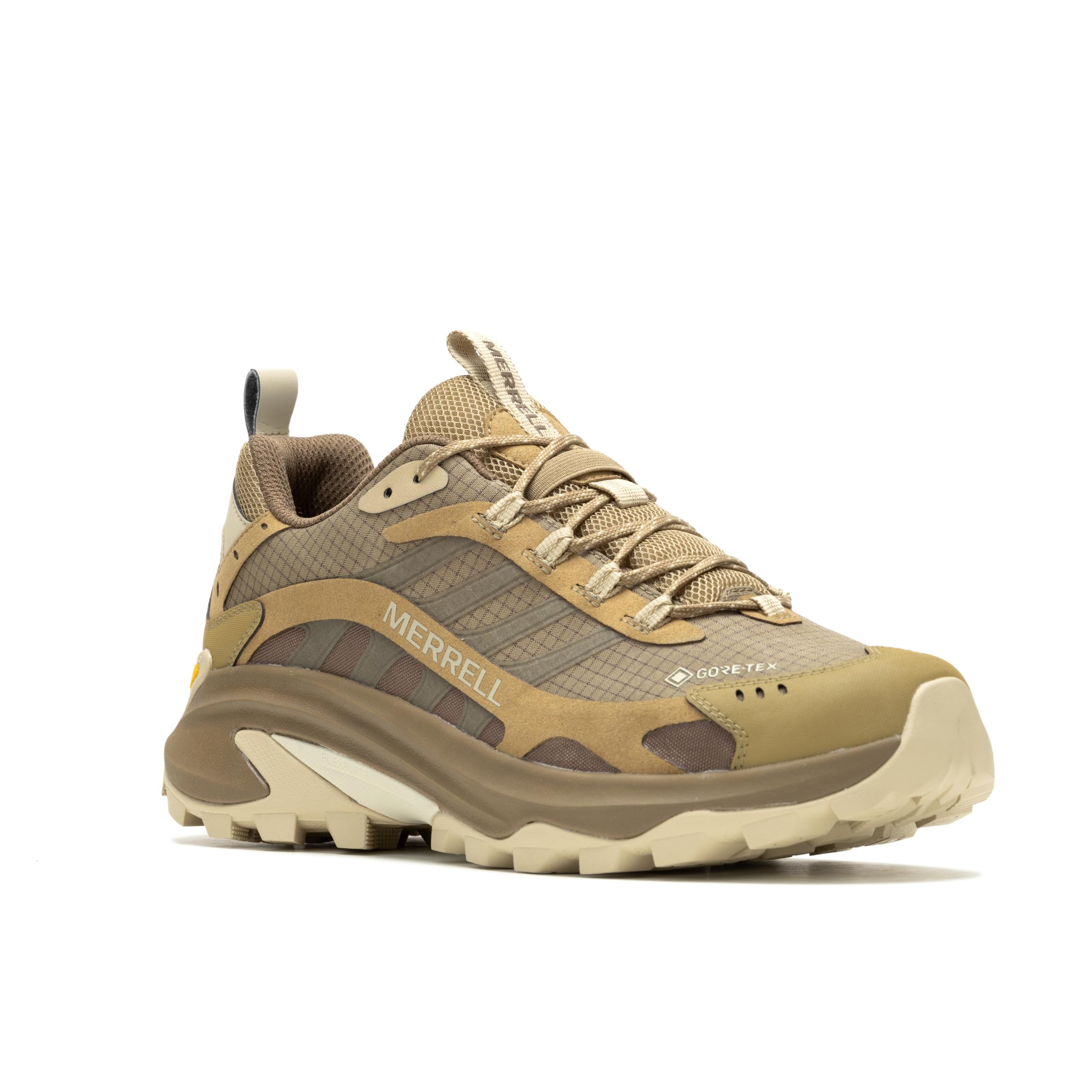 Мужские водонепроницаемые походные ботинки Merrell Moab Speed 2 GORE-TEX, Цвет: Койот, Размер: 25,0 см, Широкие (2E)