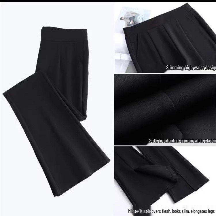 Women's High-Waisted Versatile Elastic Waist Casual Pants
