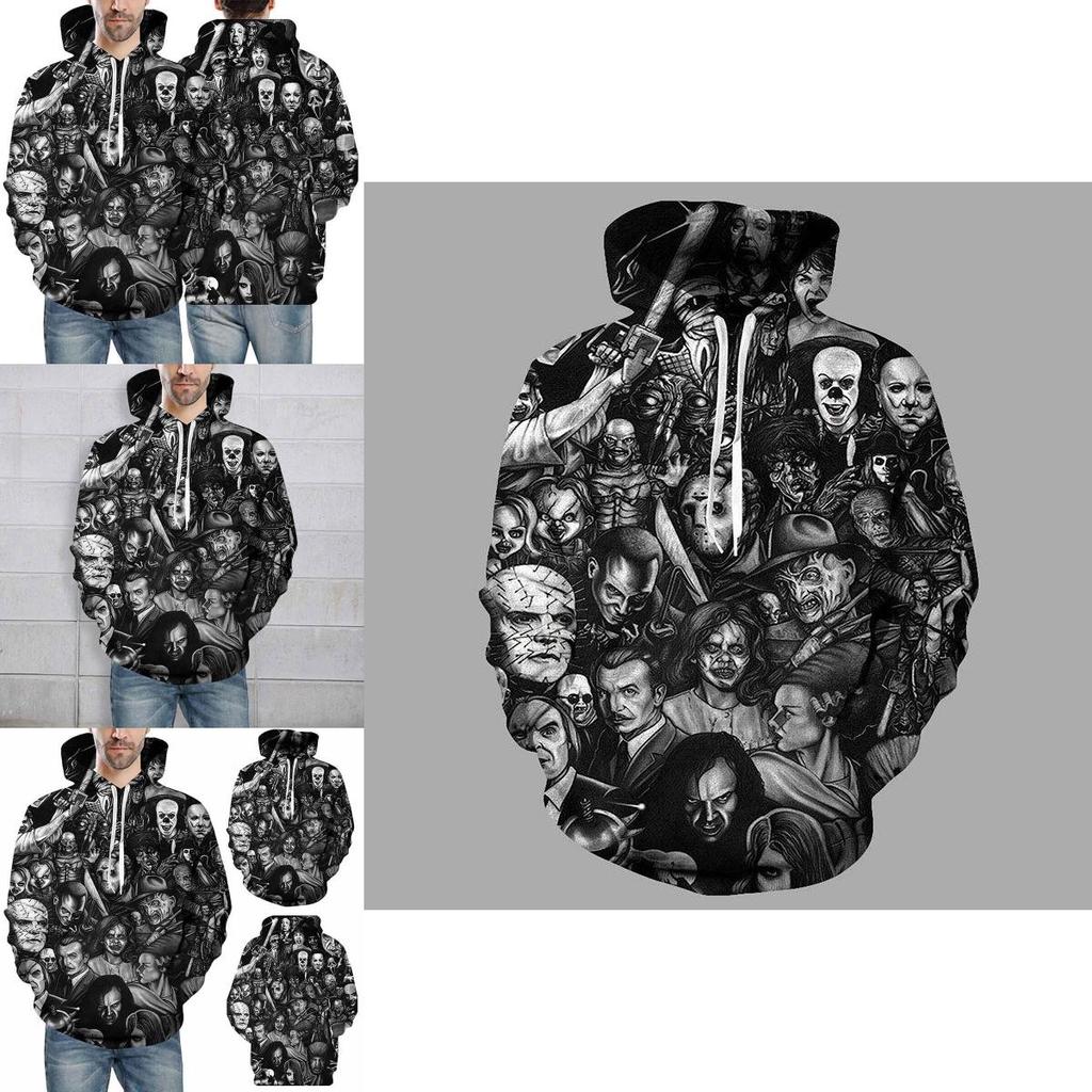 Soft And Comfortable 3d Printed Skull Hoodie For Men And Women With Drawstring Hood