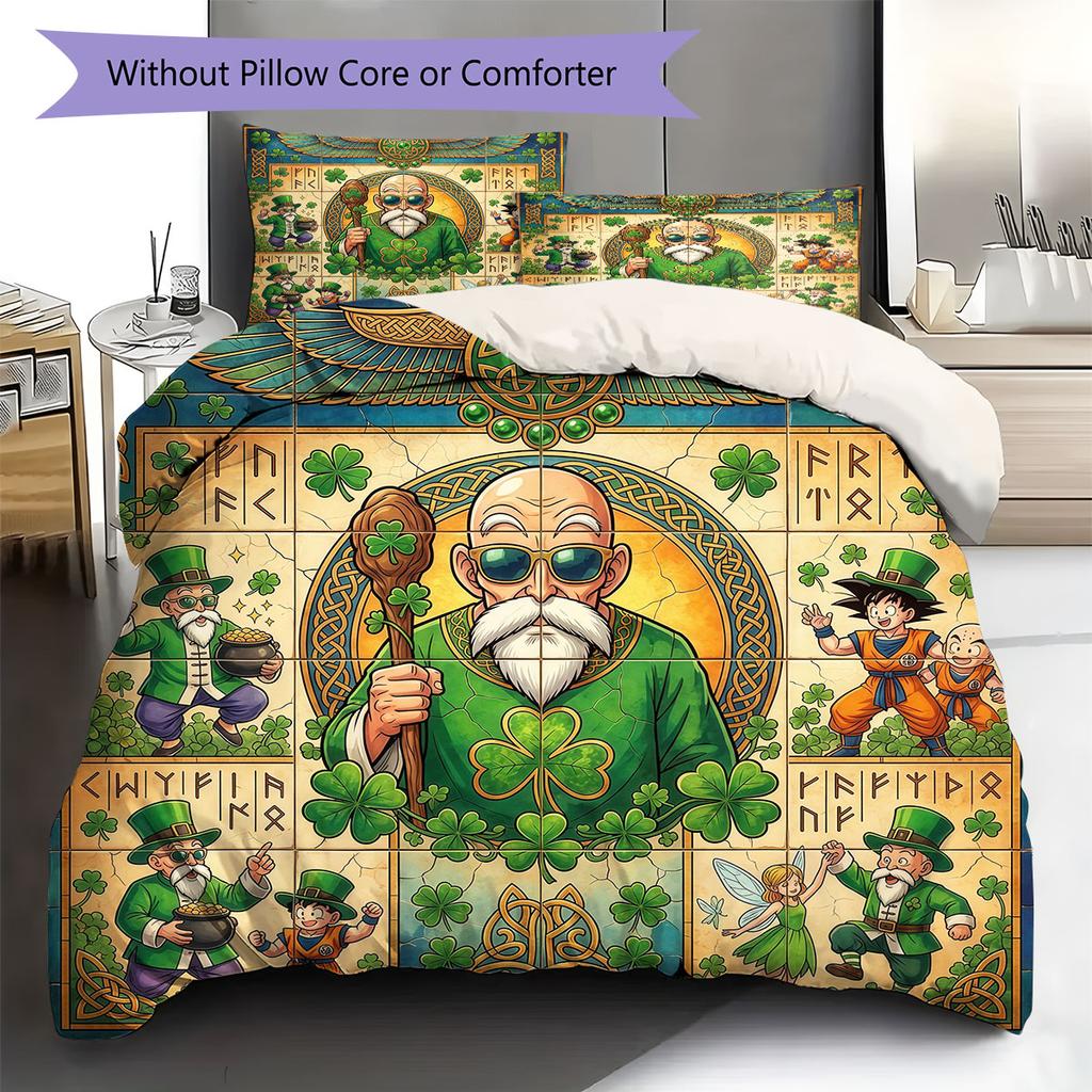 Erstaunliches Ägyptisches Wandmalerei Muster Bettwäsche Steppdecke Set Bettbezug Kissenbezug Heimdekoration Geburtstagsgeschenk (1 Bettbezug + 2 Kissenbezüge, ohne Füllung)