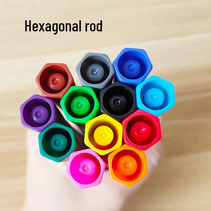 12 Classic Color Fine Liner Pens for Students – Ideal for Painting, Writing, Journaling & Doodling with Hexagonal Barrel Design