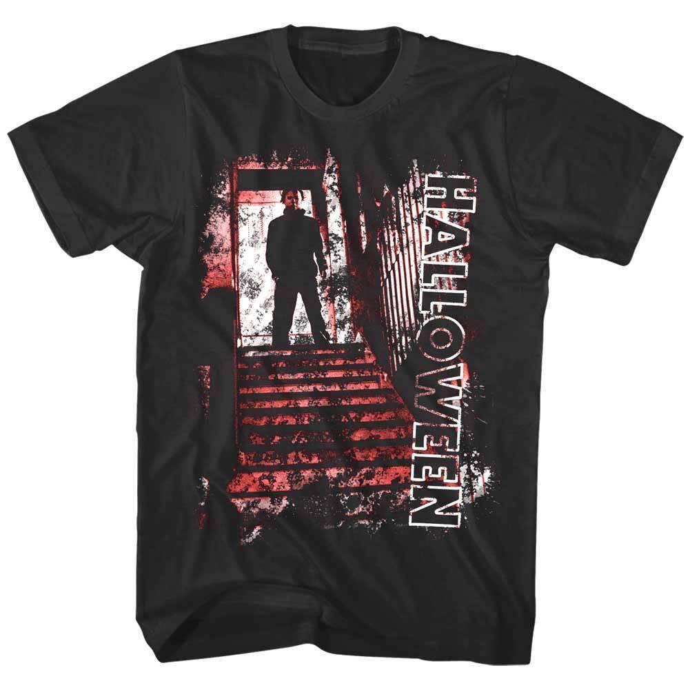 Halloween Silhouette on Staircase Men T Shirt M