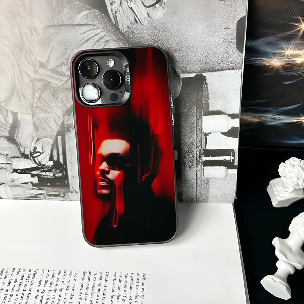 

The W-Weeknd XO Phone Case Matte Colored Silver For IPhone 16 17 15 14 13 12 11 Pro Max Plus XS X Shockproof Hard Cover iPhone 16
