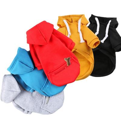 Herbst- und Winter-Reißverschlusstasche Hunde- und Katzenkleidung, Katzen-Hoodies, Teddy-Hunde, Französische Kampftiere