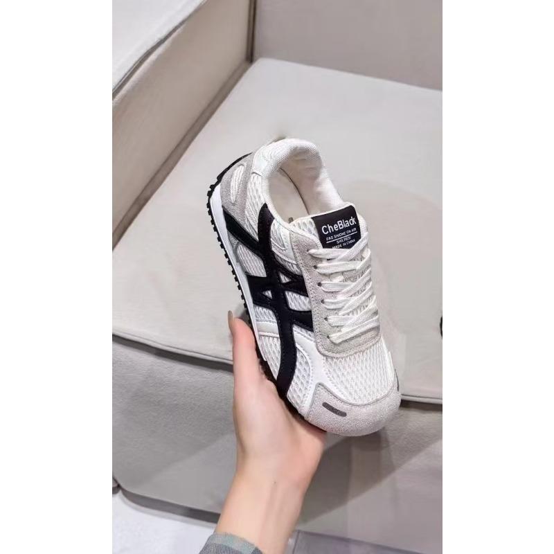 Women's new summer versatile thick-soled mesh breathable sports little white shoes casual