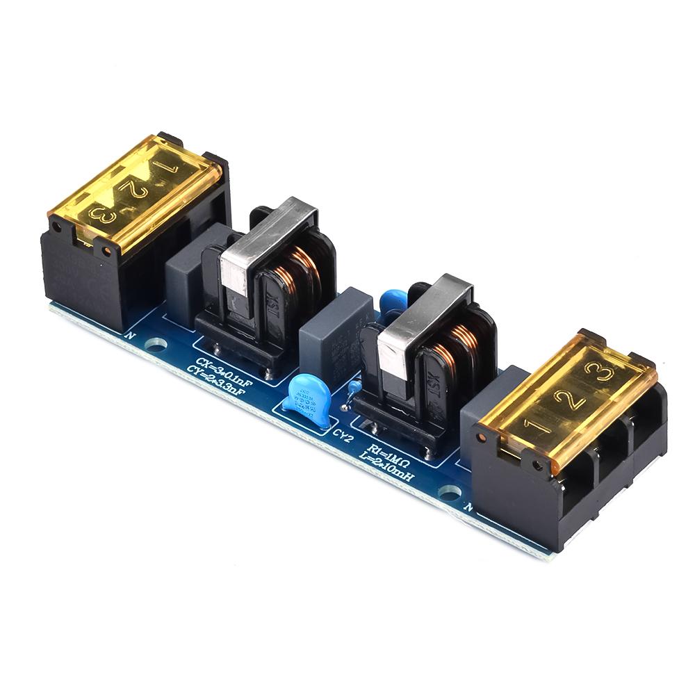 25A 6A Netzfilterplatine EMI Hochfrequenz Zweistufige Stromversorgung Tiefpassfiltermodul Energiemanagement EMI-Filter