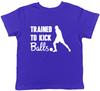 Trainiert, Bälle zu kicken Jungen Mädchen Kinder Kinder T-Shirt