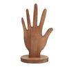 Wooden Hand Form Bracelet Bangle Display Stand Mannequin Palm Shaped Ring Storage Holder Desktop Jewelry Organizers