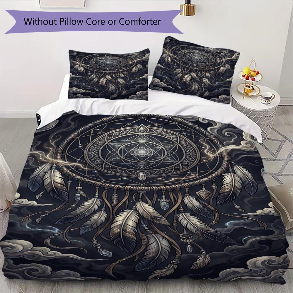 

Dreamcatcher Pattern Bedding uilt Set uilt Cover Pillowcase Home Decoration Birthday Gift (1 * duvet cover + 2 * pillowcase without core)92 135x200cm