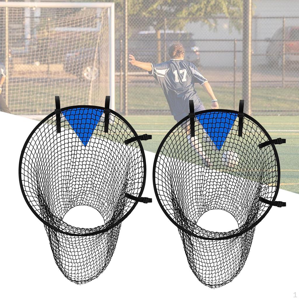 Fußball-Trainingsnetz, Zielecke, verstellbare Riemen mit Schnallen, Fußballtor