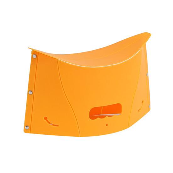 Folding Stool Ergonomic Design Portable Seat Travel Stool for Knee Relief Handle Holes Travel Camping Fishing