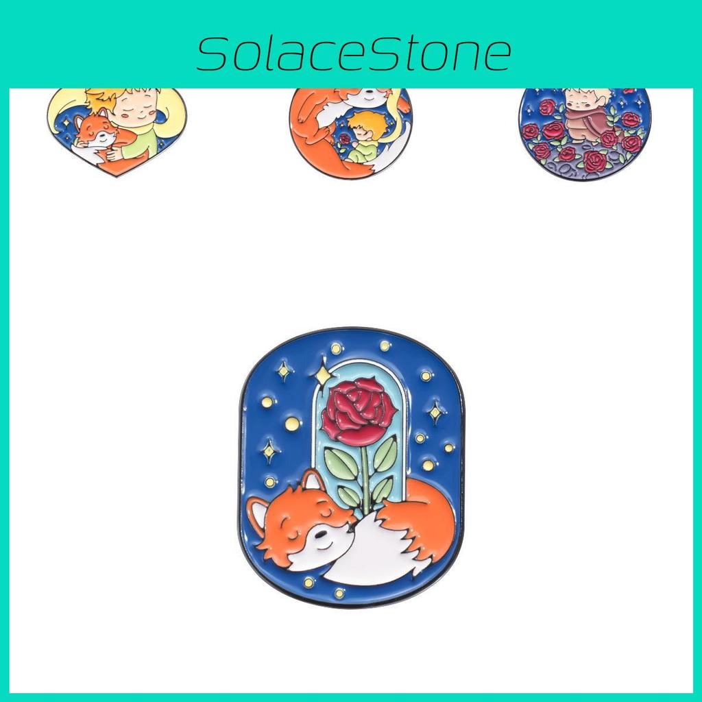 Delightful Little Prince Themed Cartoon Metal Pin Collection Fun Decorative Brooches