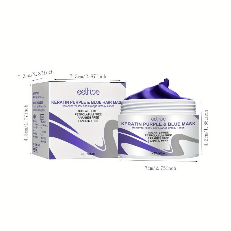 100ml Purple Hair Care Film, Soft and Moisturizing Hair Care Film, Suitable for Split Ends, Hot Dyeing, Dryness, and Irritability